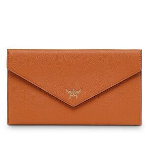 MCM Himmel Continental Envelope Clutch in cognac